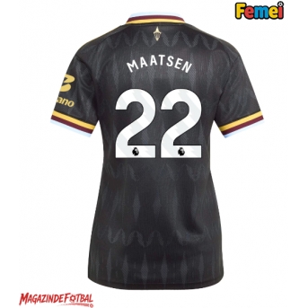 Aston Villa Ian Maatsen #22 Tricou Fotbal Replică 2026-27 Femei Deplasare